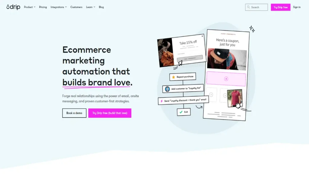 Marketing Automation For Ecommerce Brand-Drip