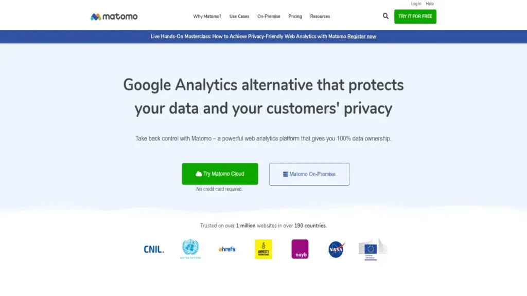 Matomo Analytics-The Google Analytics alternative