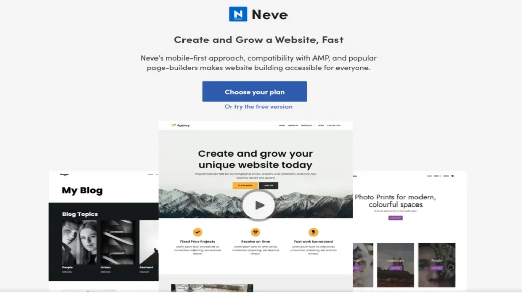 Neve-Super Fast AMP Gutenberg Ready WordPress Theme