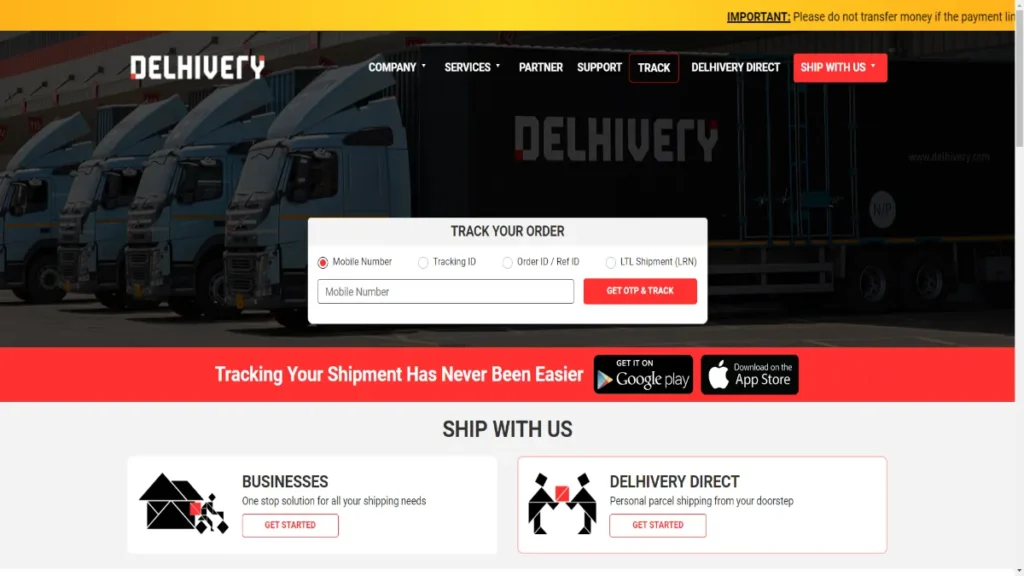 Online Shipping Service-Delhivery