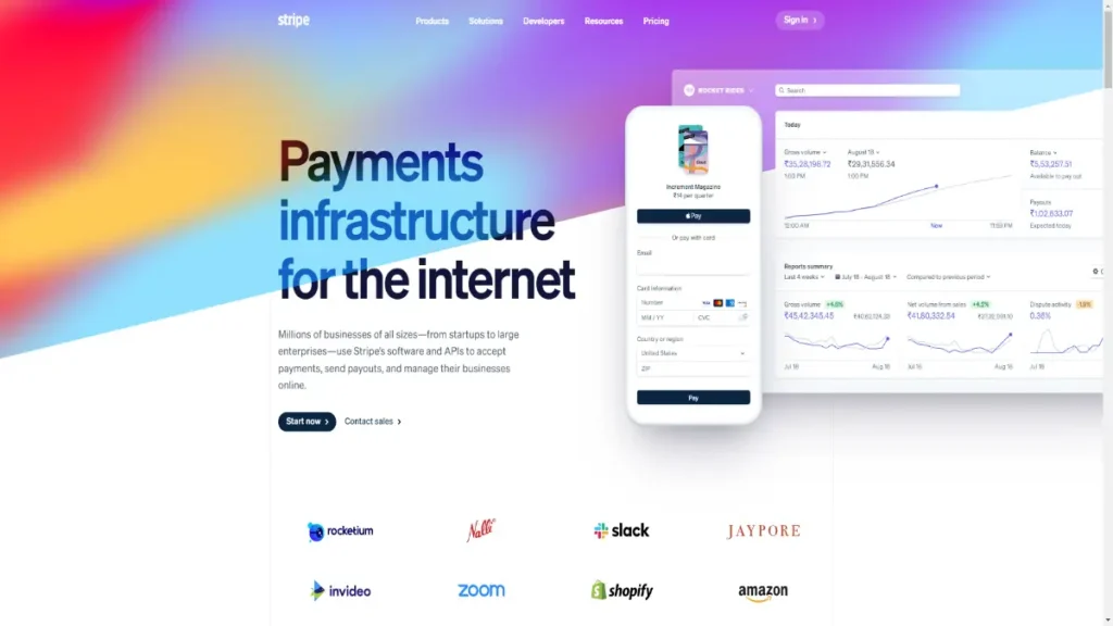 Stripe-Payment Processing Platform for the Internet